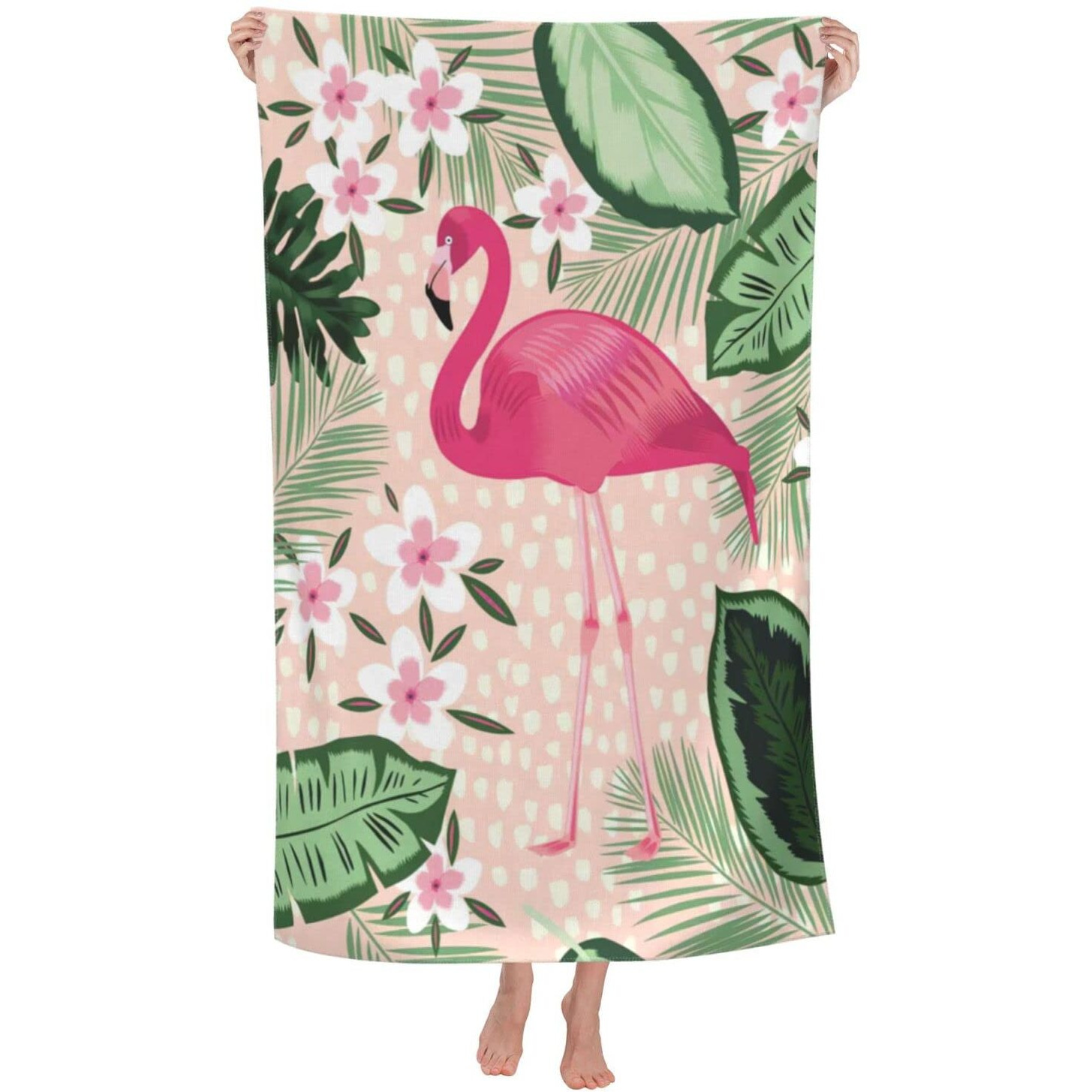 Flamingo Beach Towel For Women, Microfiber Beach Towels For Adults, Cute Personalized Beach Towels Bulk, Big Extra Large Beach Towels Oversized Clearance, Xl Quick Dry Sand Free Beach Towel 30"&quotX 60""