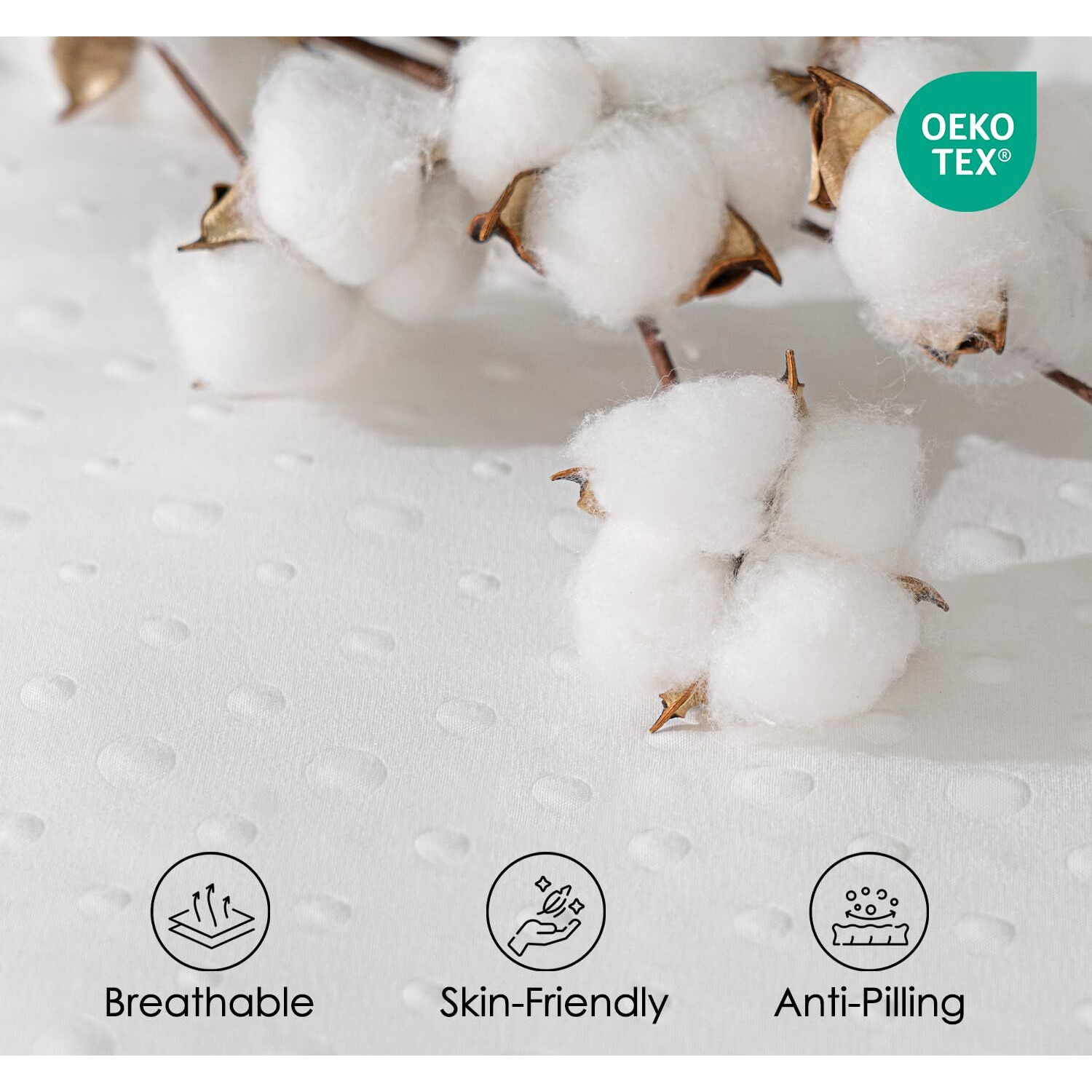 Marine Moon King Mattress Topper, Extra Thick Pillowtop, Cooling And Plush Mattress Pad Cover, 7D Down Alternative Fill,Soften Hard Bed