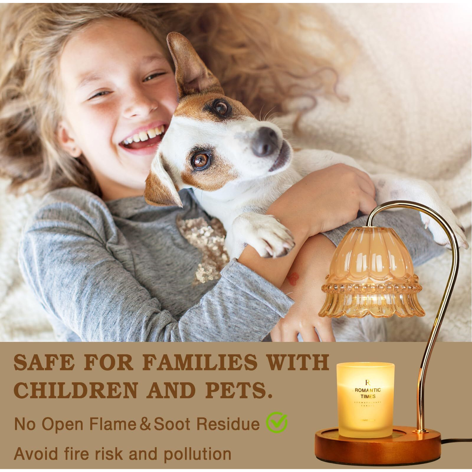 Glass Candle Warmer Lamp With Timer, Flower Candle Warmer Lamp, Birthday Gifts For Women, Mom, Female Friend, Candle Lamp Warmer Gifts, Electric Dimmable Candle Warmer, Vintage Home Decor, Amber