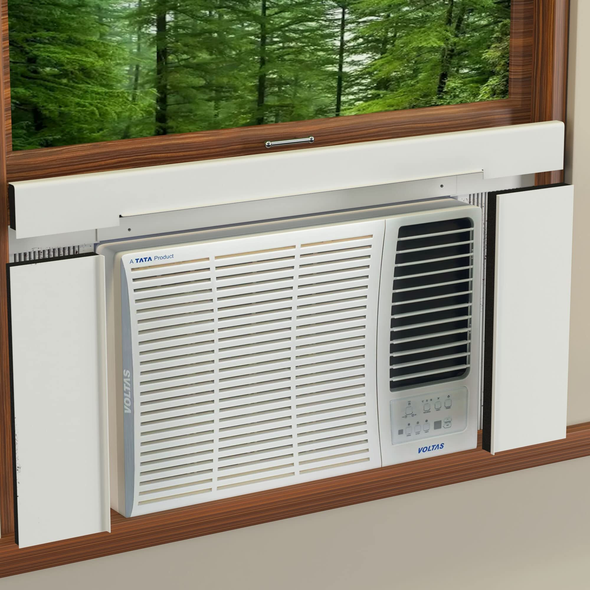 Breeze Stop Surround Insulation Side Panels White For Window Ac Unit Indoor Air Conditioner Cover For Winter And Summer