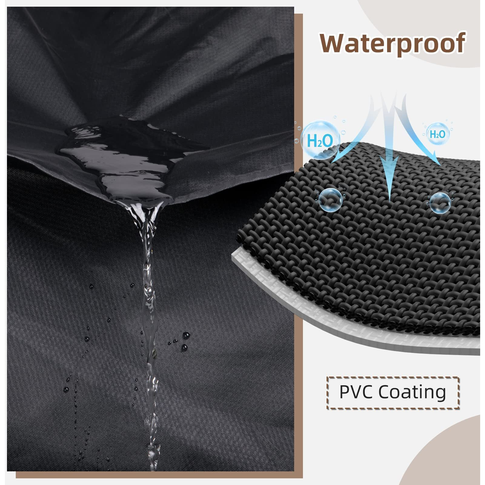 Mr. Cover Outdoor Furniture Covers For Patio Furniture, Patio Table Covers For Outdoor Furniture, 92L X 66W X 30Hinches, Rip-Resistant And Uv-Protection, Classic Black