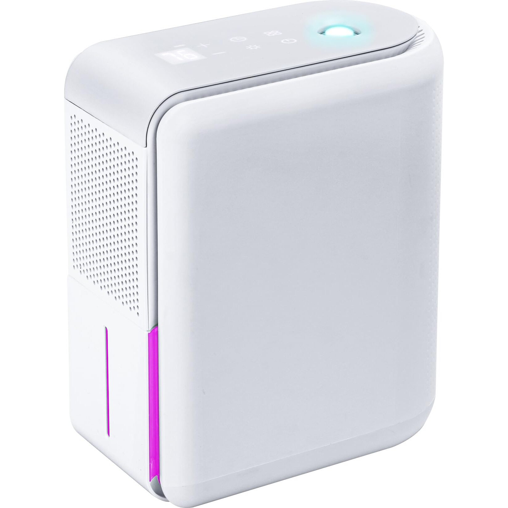 Hoomace 2 In 1 Small Humidifier Dehumidifier Combo, Humidifiers Dehumidifier For Home Bedroom With Drain Hose Temperature Display,4 Modes,7 Color Led Lights,Timer Set