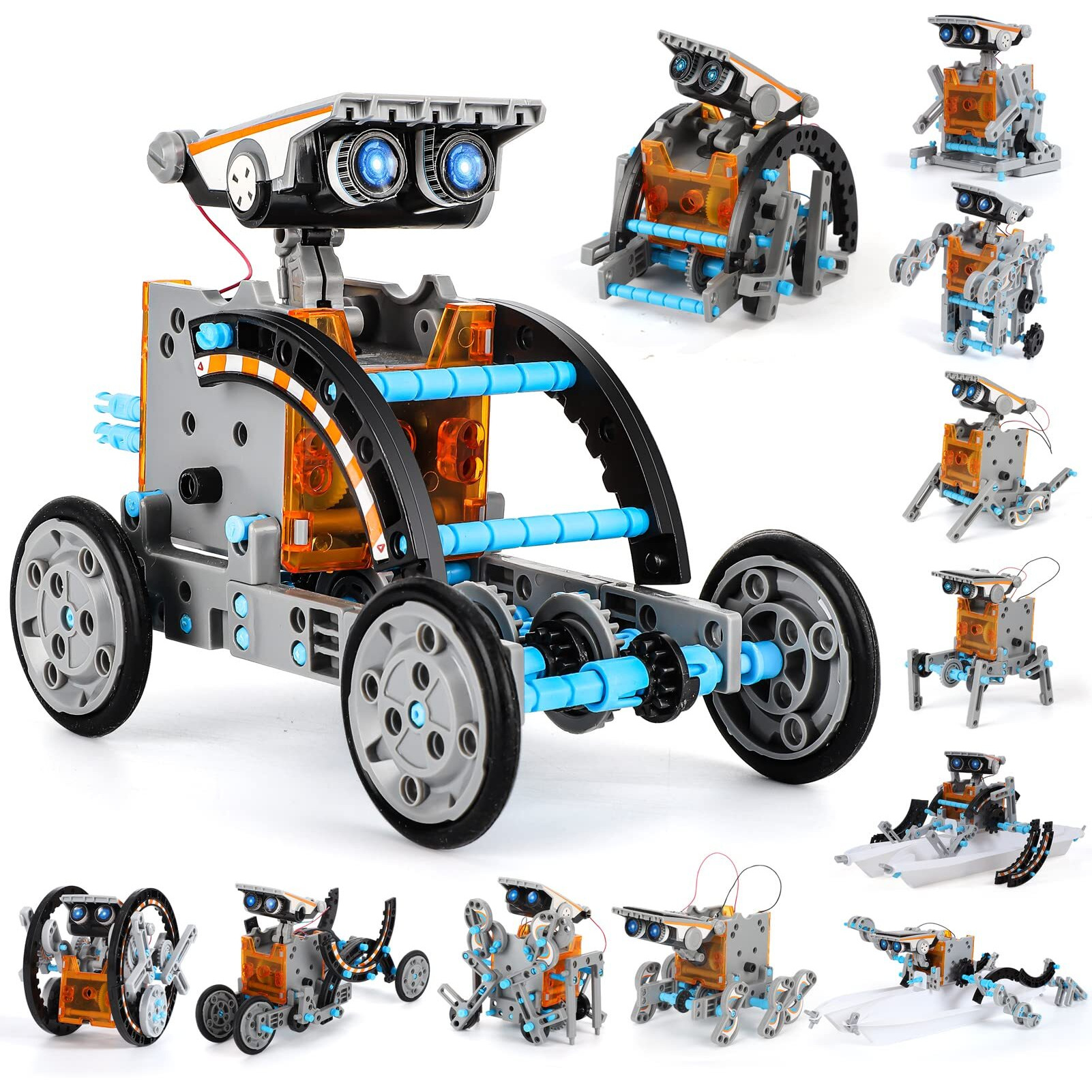 Lucky Doug 12-In-1 Stem Solar Robot Kit Toys Gifts For Kids 8 9 10 11 12 13 Years Old, Educational Building Science Experiment Set Birthday For Kids Boys Girls