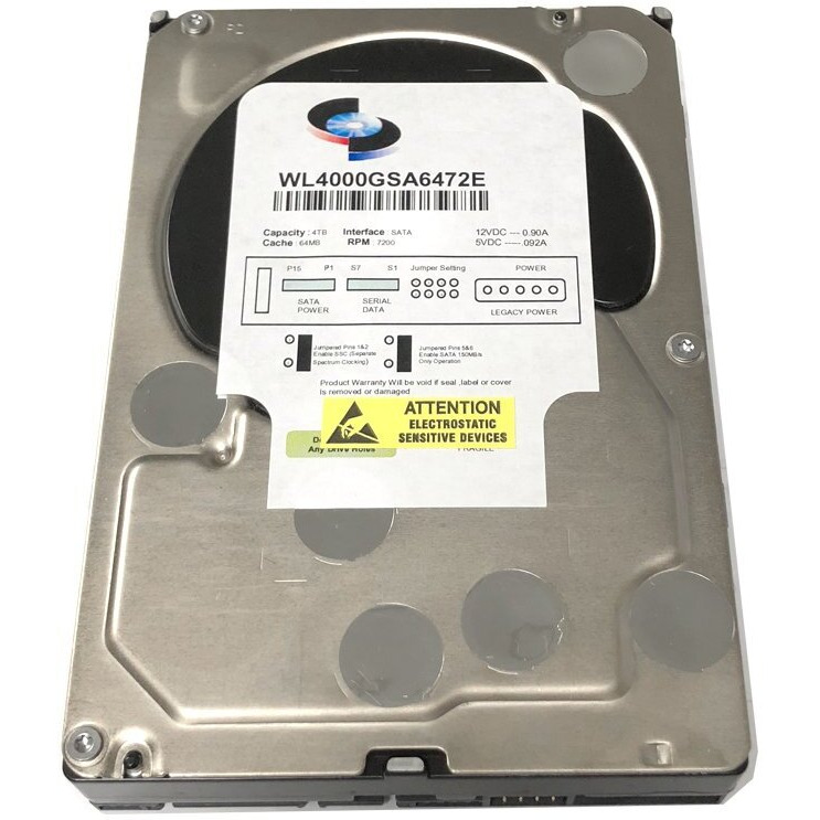 White Label Wl 4Tb 7200Rpm 64Mb Cache Sata 6.0Gb/S (Enterprise Grade) 3.5"" Hard Drive (For Server, Raid, Nas, Dvr, Desktop Pc)
