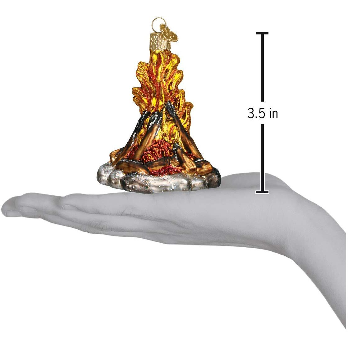 Old World Christmas Ornaments Camping Outdoor Collection Glass Blown Ornaments For Christmas Tree, Campfire