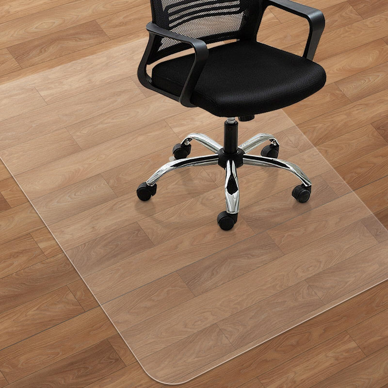 Sharewin Large Office Chair Mat For Hard Floors - 59''X47'',Heavy Duty Clear Wood/Tile Floor Protector Pvc Transparent By Sharewin