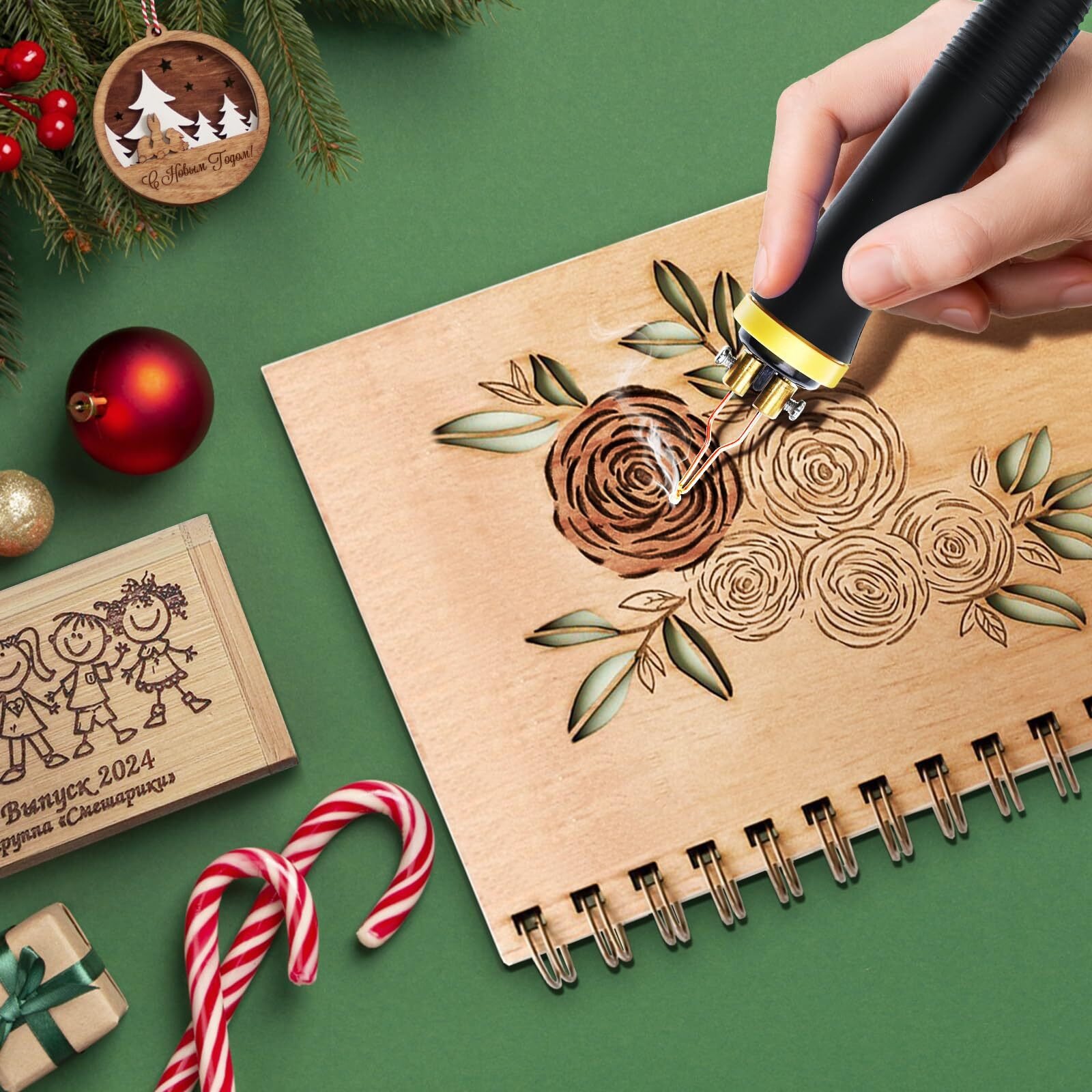 Professional Wood Burning Kit, Tekchic Pro1 Wood Burners For Wood Burning Pyrography With 20 Wire Nibs Tips Including Ball Tips