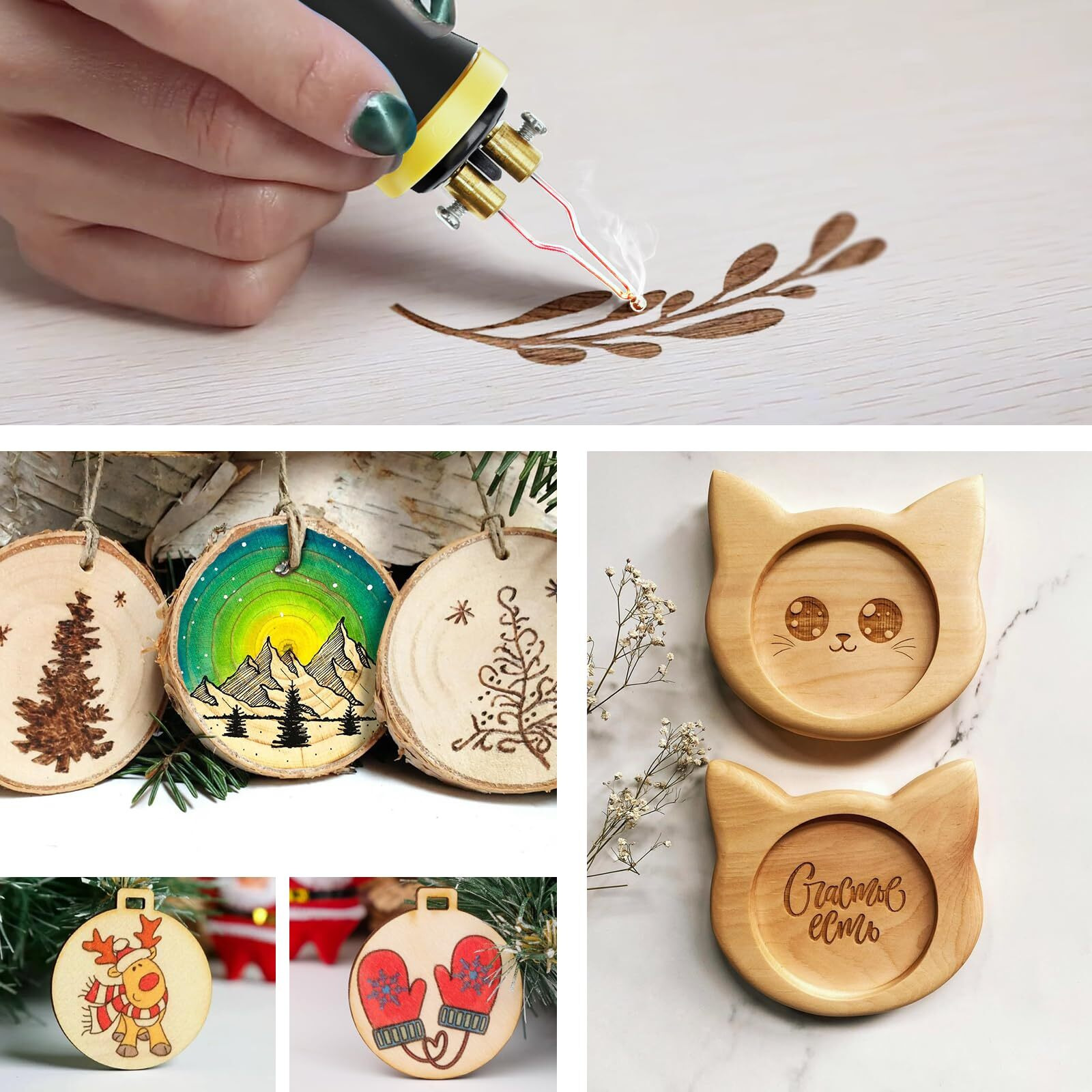 Professional Wood Burning Kit, Tekchic Pro1 Wood Burners For Wood Burning Pyrography With 20 Wire Nibs Tips Including Ball Tips