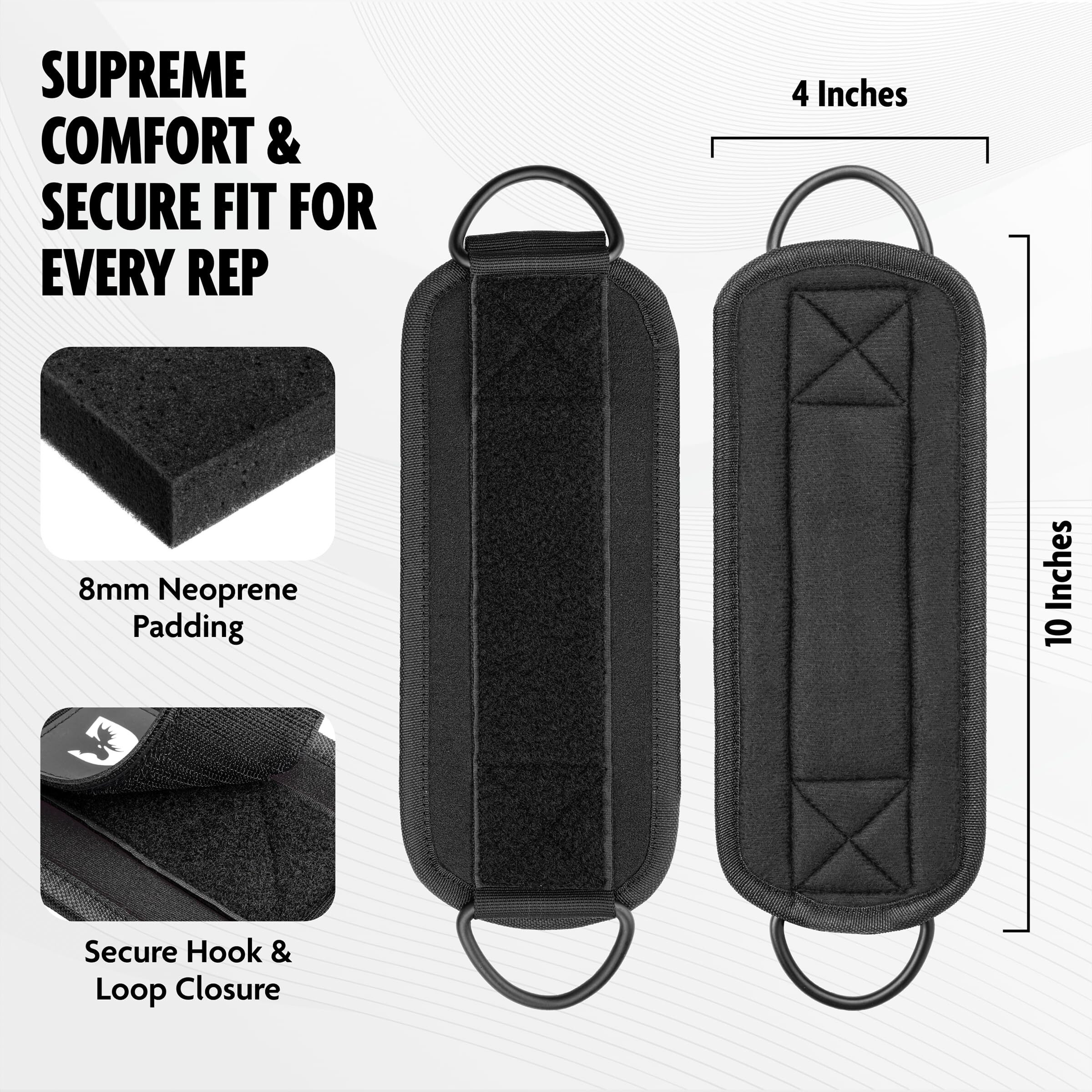 Dmoose Ankle Straps For Cable Machines Women - One Size Fit With Premium Padding, Ankle Cable Attachments For Gym, Ankle Cable Straps For Workout, Booty Workouts, Leg Extension, Hip Abductors