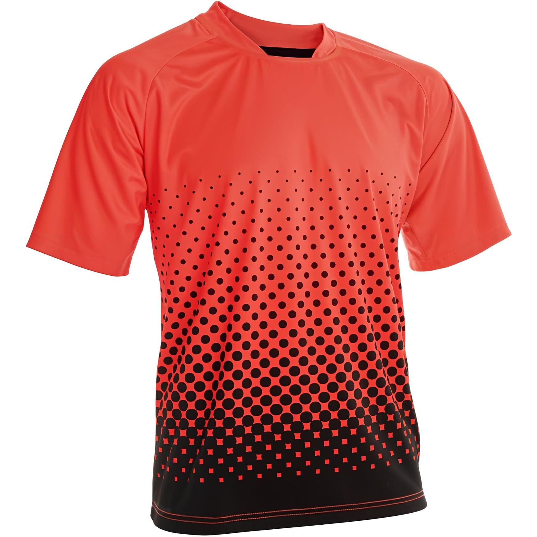 Ventura Short Sleeve Goalkeeper Goalie Jersey - Moisture-Wicking, Lightweight And Sublimated Design For Soccer Keepers For Adults, Neon Orange/Black, Size Adult Large