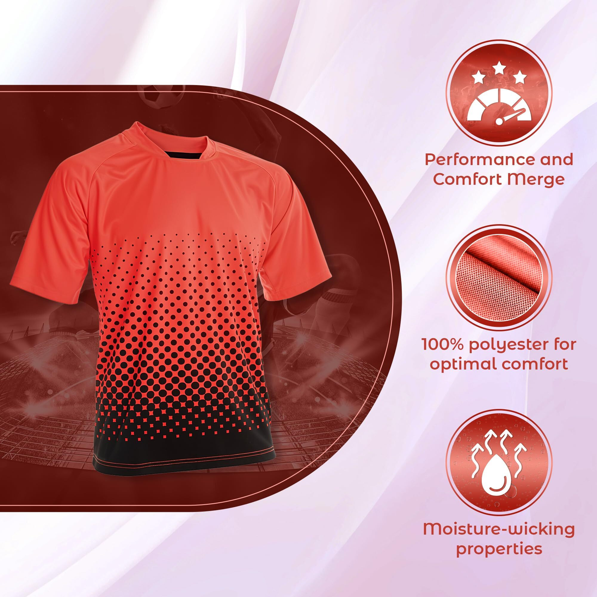 Ventura Short Sleeve Goalkeeper Goalie Jersey - Moisture-Wicking, Lightweight And Sublimated Design For Soccer Keepers For Adults, Neon Orange/Black, Size Adult Large
