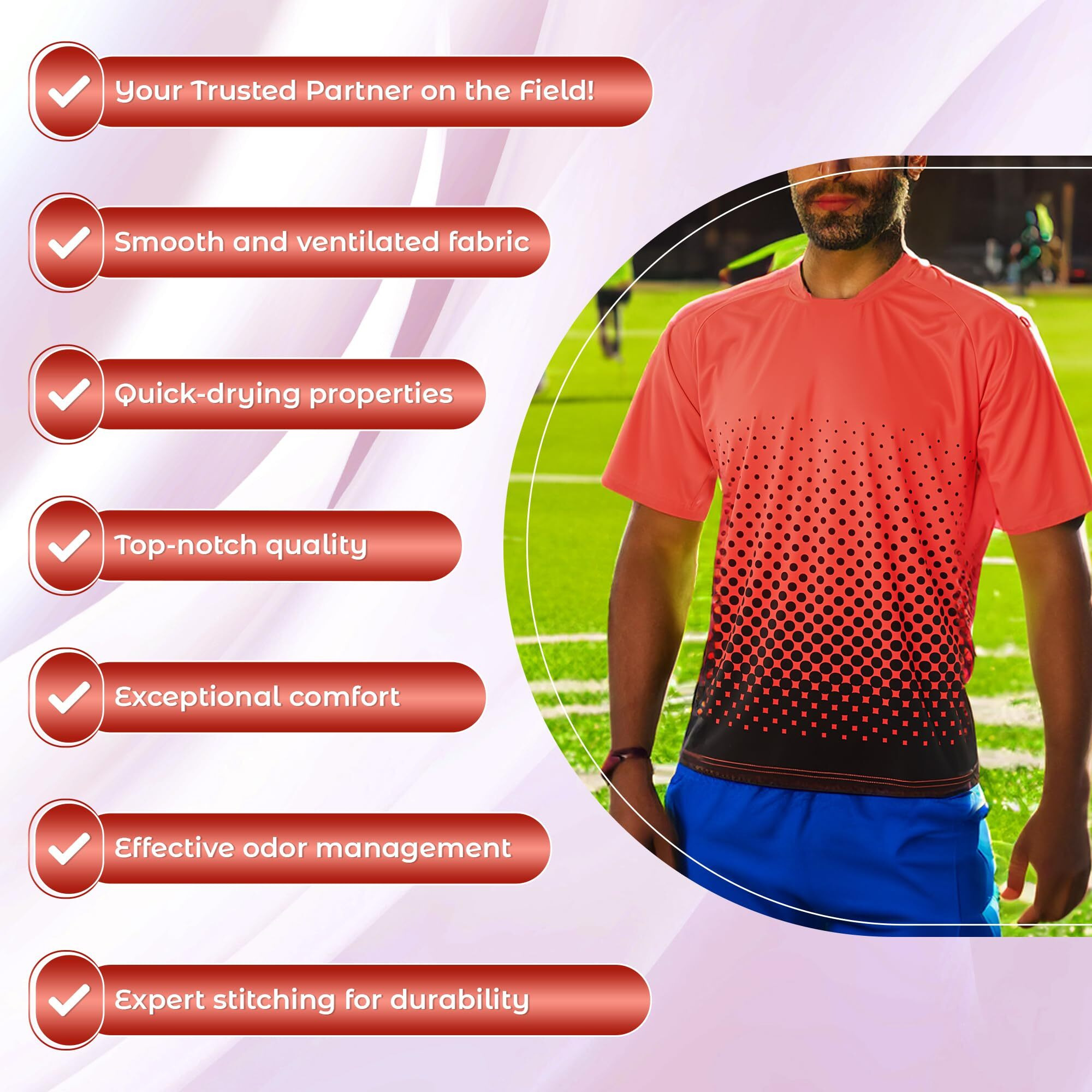 Ventura Short Sleeve Goalkeeper Goalie Jersey - Moisture-Wicking, Lightweight And Sublimated Design For Soccer Keepers For Adults, Neon Orange/Black, Size Adult Large