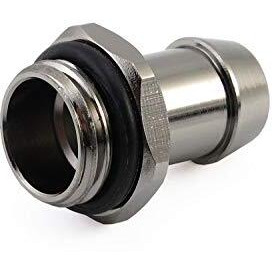 Xspc G1/4"" To 3/8"" Barb Fitting For Soft Tubing, Black Chrome, 4-Pack