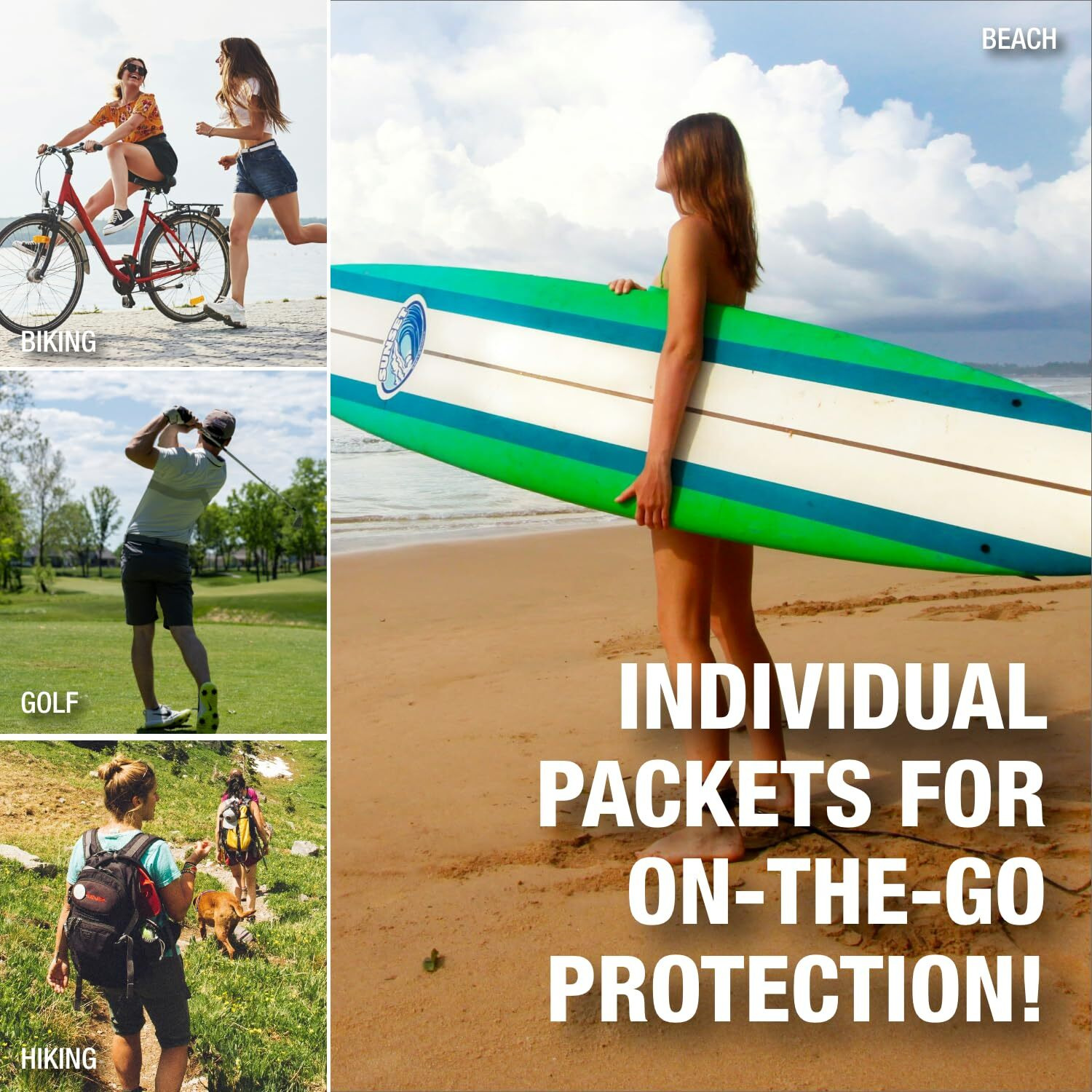 Sun X 30+ Spf Individual Sunscreen Packets Travel Size - Pack Of 100 Paraben, Oxybenzone, & White Cast Free Broad Spectrum Spf Sunscreen Packets - Water & Sweat Resistant For Up To 80 Minutes