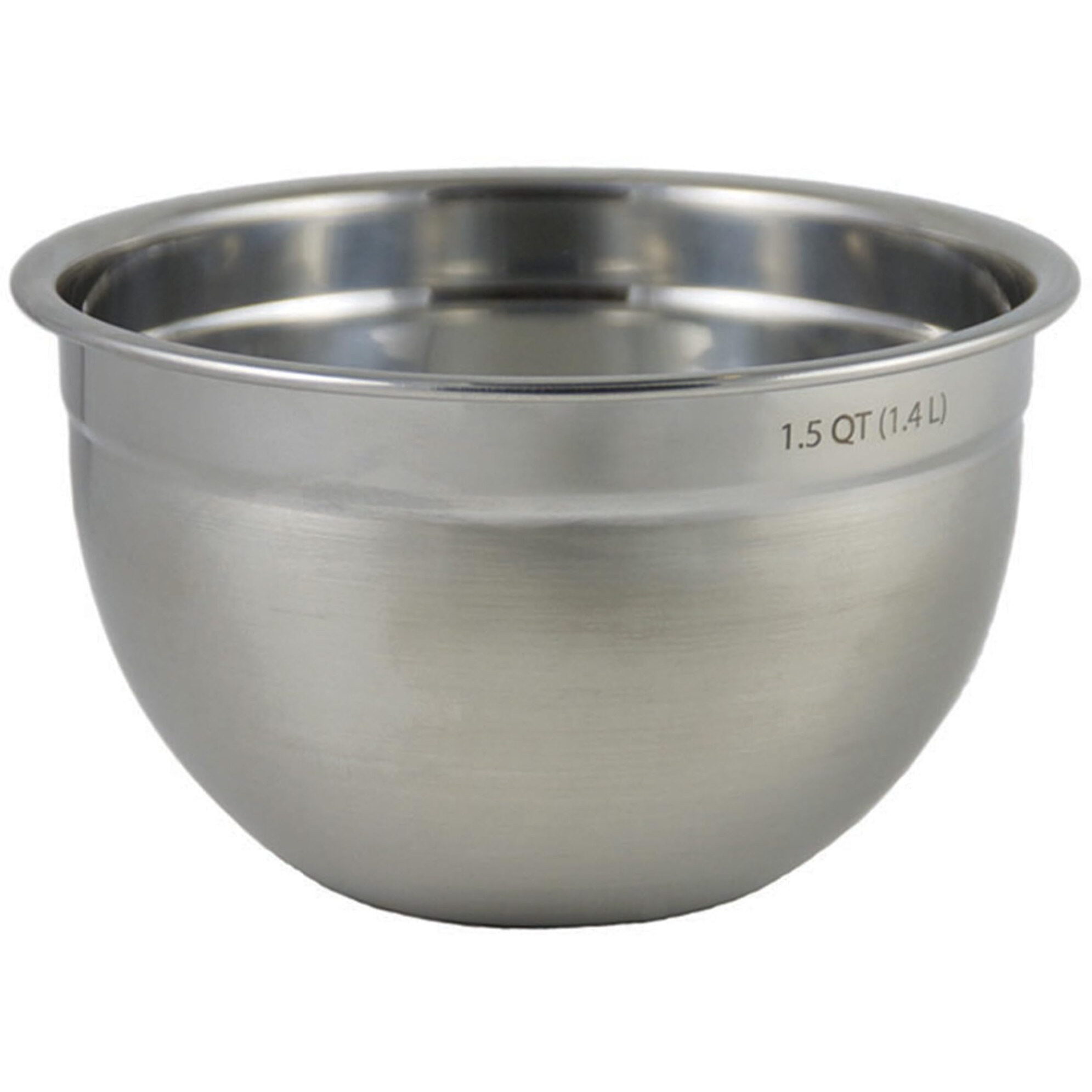 Tovolo Stainless Steel Mixing Bowls, 1.5 Qt - Metal Nesting Mixing Bowl With Rounded Lip For Easy Pour & Minimal Mess - Large & Small Dishwasher Safe Kitchen Supplies For Prep & Cooking