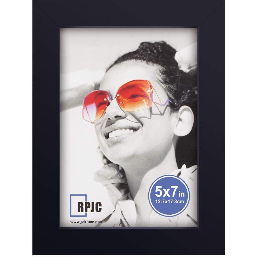Rpjc 5X7 Picture Frames Made Of Solid Wood High Definition Glass For Table Top Display And Wall Mounting Photo Frame Black