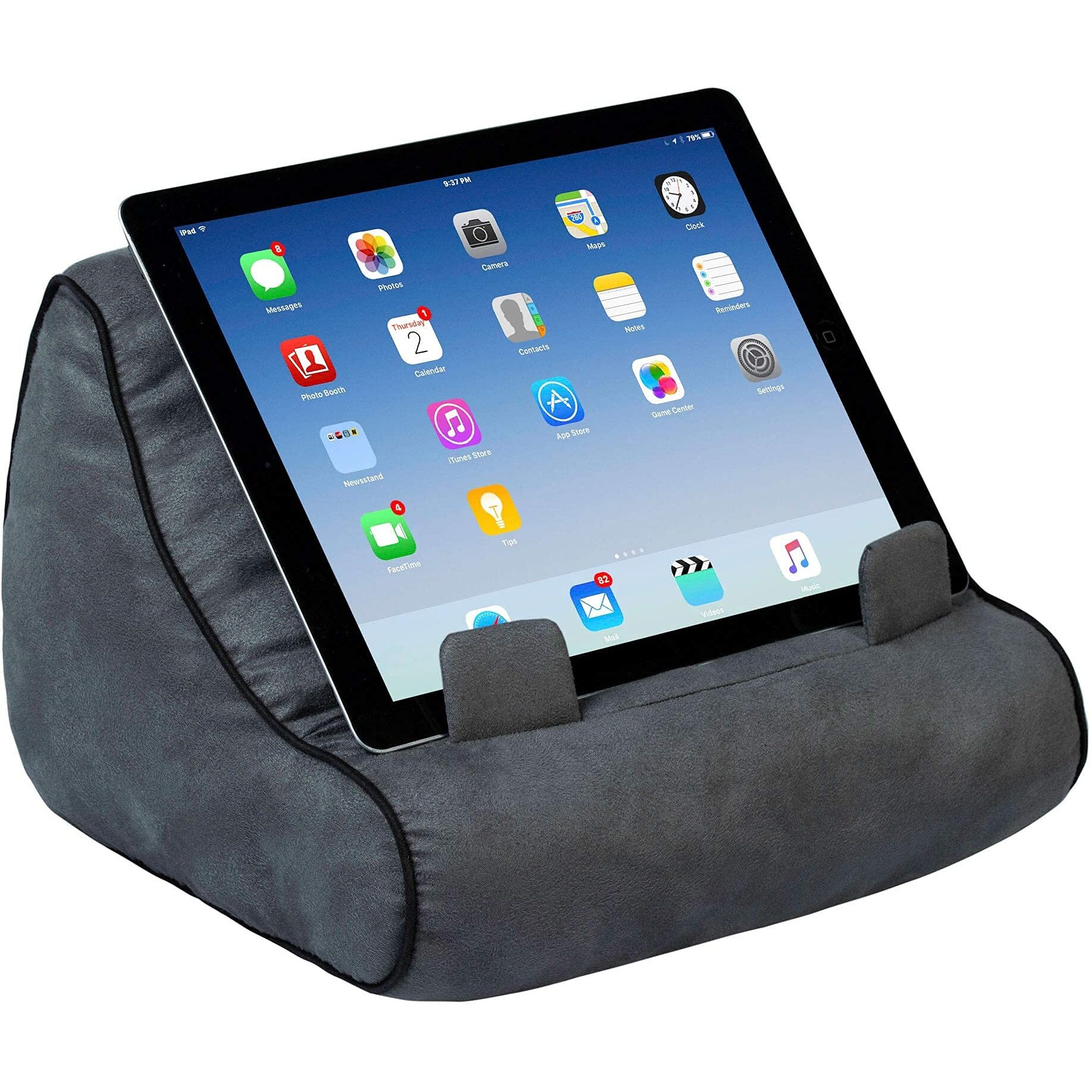 Gifts For Readers & Writers Book Couch Ipad Stand | Cushioned Tablet Stand & Book Holder| Reading Pillow For Bed Time | Tablet Lap Rest Cushion | A Fun Gift For Book Lovers