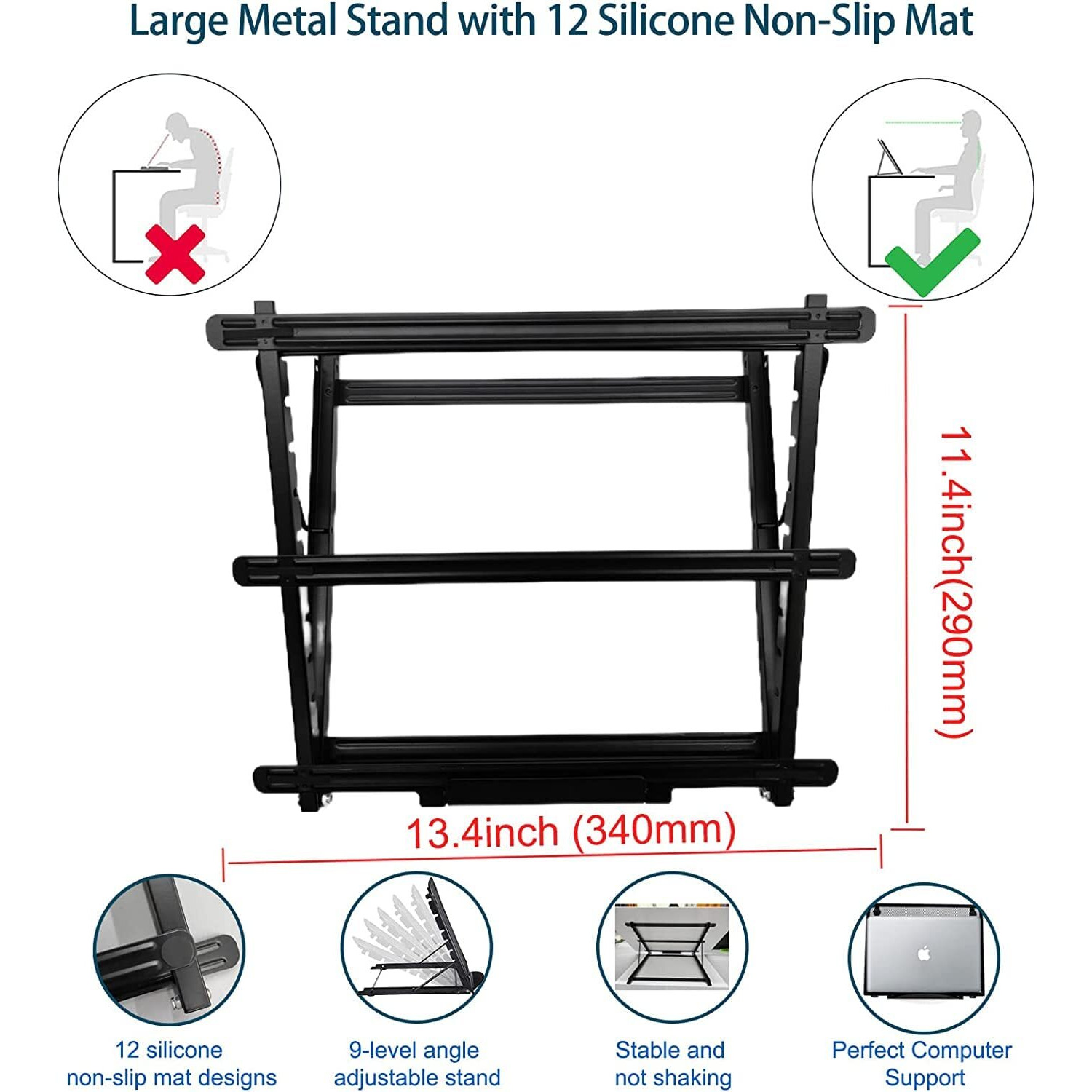 Welzk Diamond Painting Light Board A3, With Large Metal Stand, L18.5    W13.6 Inchs Large Diamond Painting Light Pad, Dimmable Diamond Art Light Board