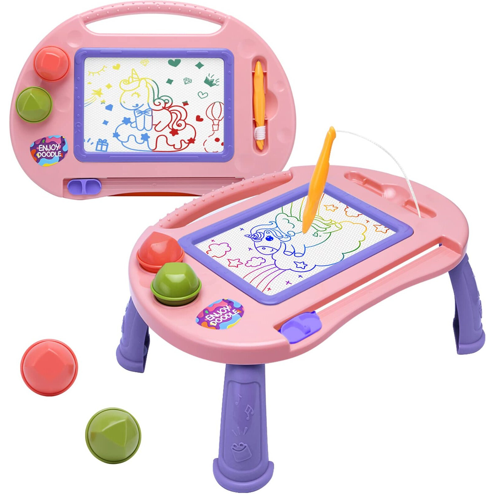 Toddler Toys,Toys For 1-2 Year Old Girls,Magnetic Drawing Doodle Board For Kids Toys,Educational Learning Baby Toys For 18 Months 1 2 3 Year Old Girl Boy Birthday Easter Gifts,Arts And Crafts Toys