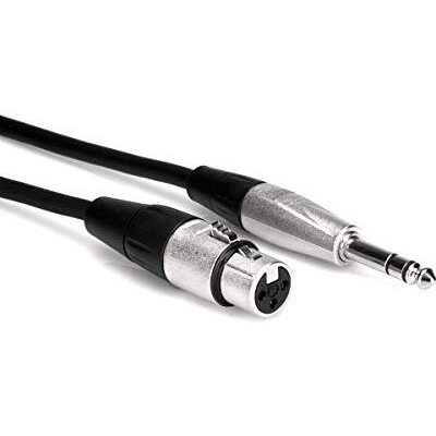 Hosa Hxs-003 Rean Xlr3F To 1/4"" Trs Pro Balanced Interconnect Cable, 3 Feet