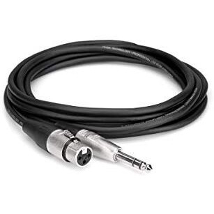 Hosa Hxs-003 Rean Xlr3F To 1/4"" Trs Pro Balanced Interconnect Cable, 3 Feet