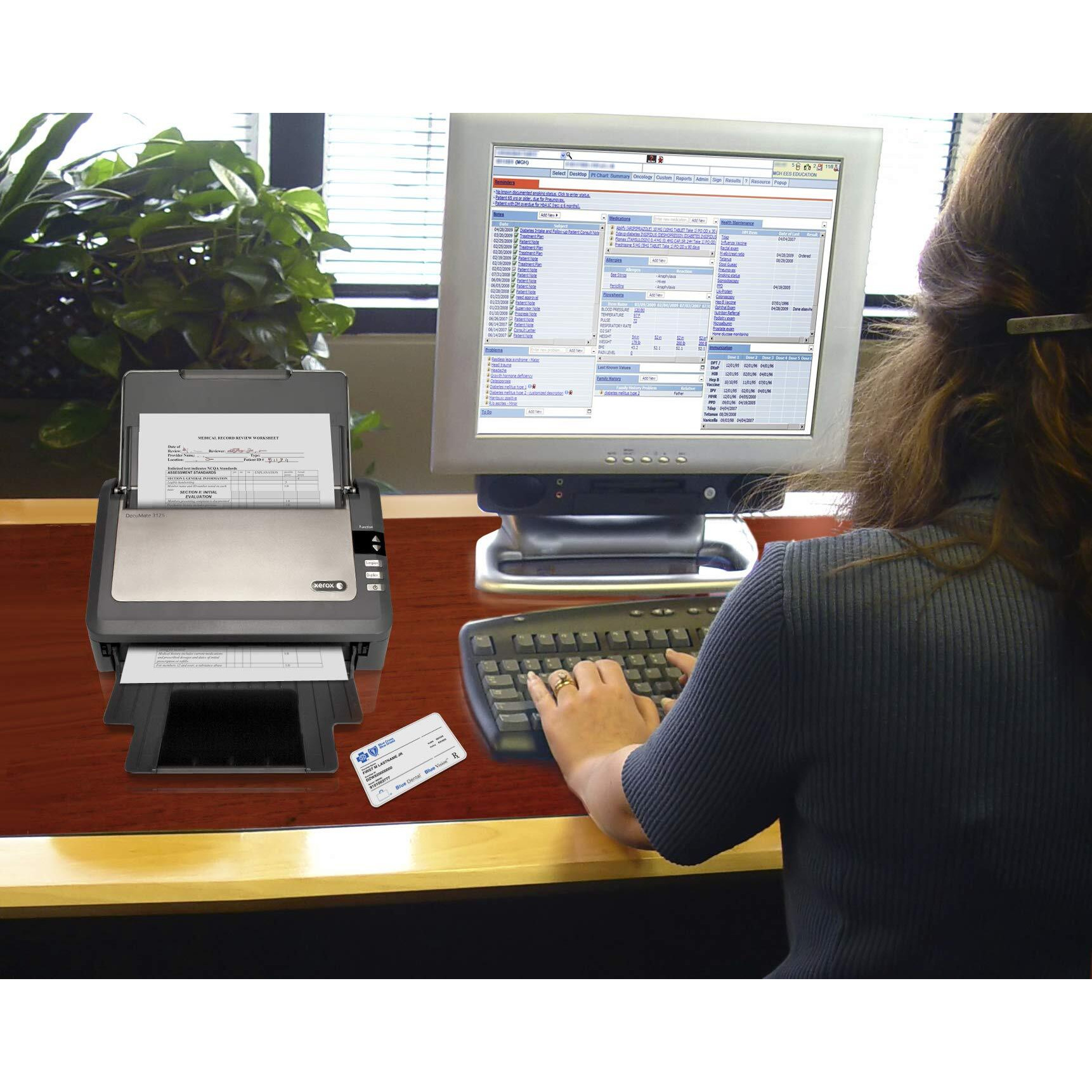 Xerox Documate 3125 Duplex Document Scanner For Pc And Mac, Automatic Document Feeder (Adf)