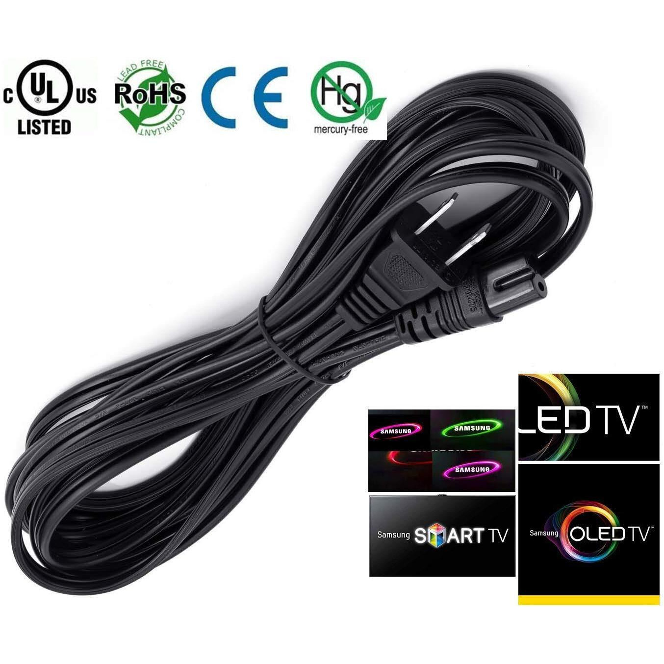 Imbaprice 15 Ft Long Power Cable For Samsung Led/Lcd Tv Un40Eh5300, Un32Eh5000, Un22F5000 And Other Models