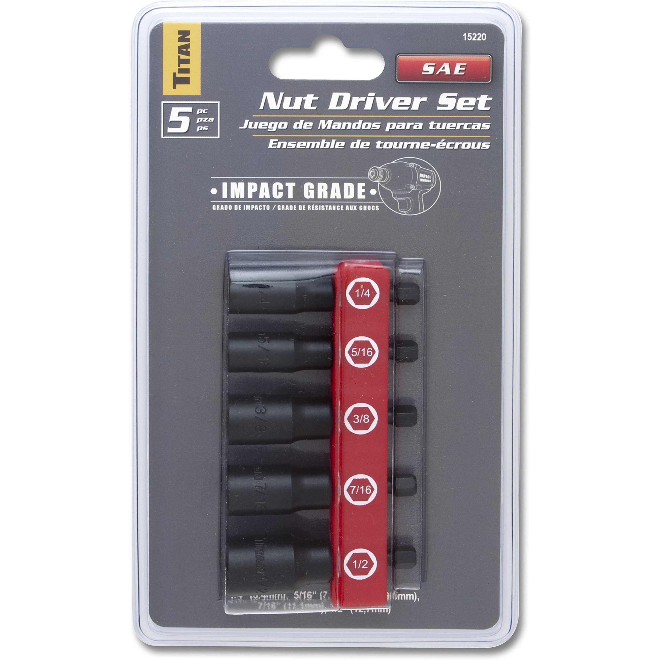 Titan Tools - 5-Pcc Sae Nut Driver Set (15220)