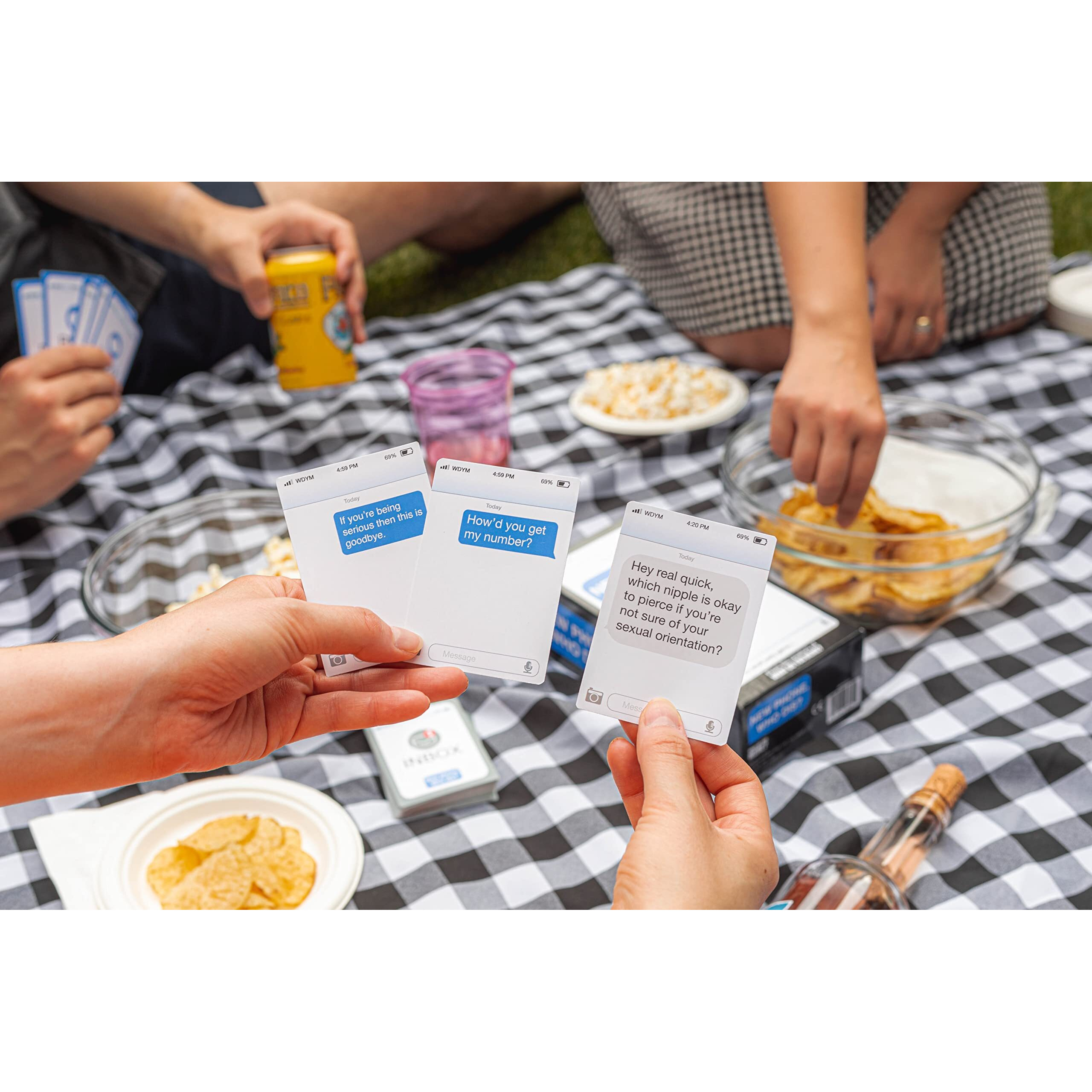 New Phone, Who Dis By Relatable, The Offline Text Message Party Game, All New Updated Content, Card Games For Adults, Viral Party Game, Game Night Games, Includes 100 Inbox Cards And 300 Reply Cards