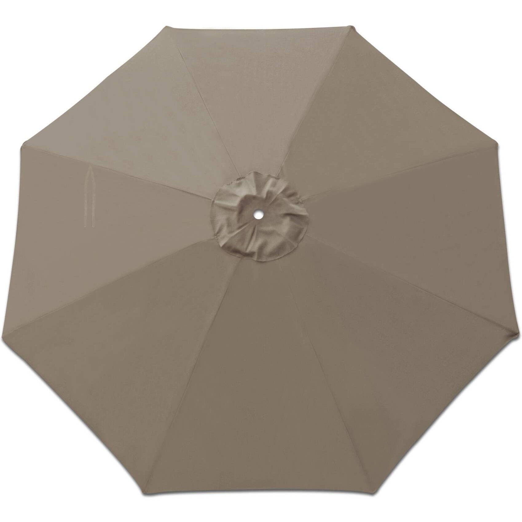 Strong Camel Replacement Patio Umbrella Canopy Cover For 9Ft 8 Ribs Umbrella Green (Taupe)