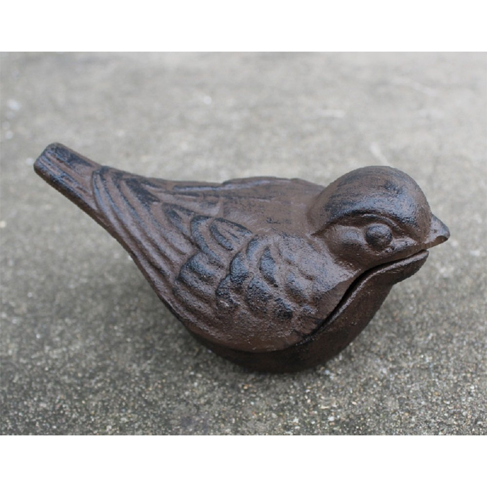 Greek Art Garden Decoration Bird Cast Iron Key Hider Stone Diversion Safe Key Outside Hider Hide-A-Key Holder Safely Hiding Your Spare Keys For Outdoor Garden Or Yard, Geocaching