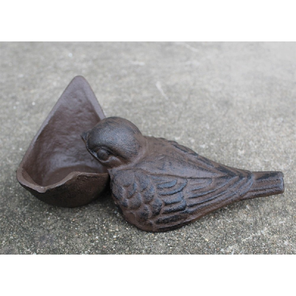 Greek Art Garden Decoration Bird Cast Iron Key Hider Stone Diversion Safe Key Outside Hider Hide-A-Key Holder Safely Hiding Your Spare Keys For Outdoor Garden Or Yard, Geocaching