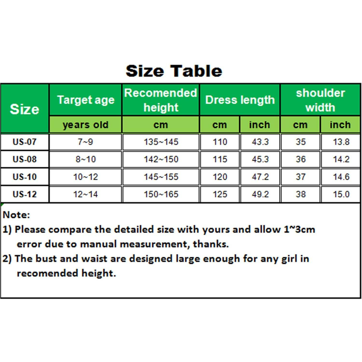 Graceart Pioneer Girls Dress Colonial Prairie Costume 100% Cotton (6 Colors Option) (Us-8, Blue)