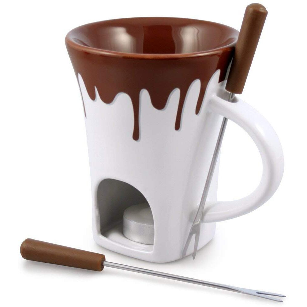 Swissmar F12064 4-Piece Nostalgia Chocolate Fondue Mug Set
