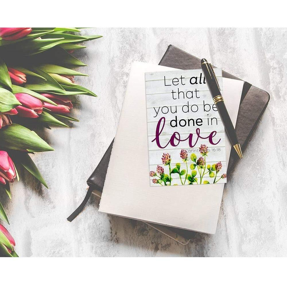 Best Paper Greetings 60 Pack Christian Inspirational Cards With Envelopes, Religious Encouragement Scripture, Bible Verses (6 Floral Designs, 4X6 In)