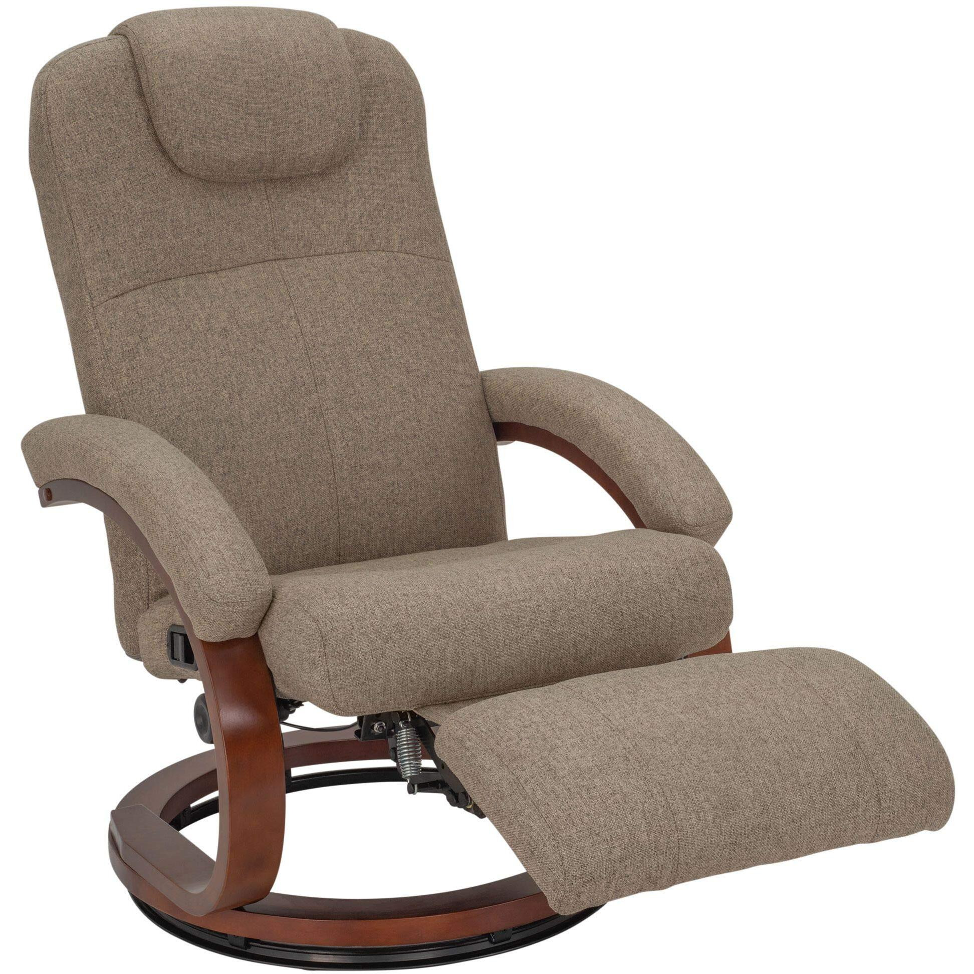 Recpro Charles 28"" Rv Euro Chair Recliner | Modern Design | Rv Furniture | Cloth (Oatmeal, 1 Chair)