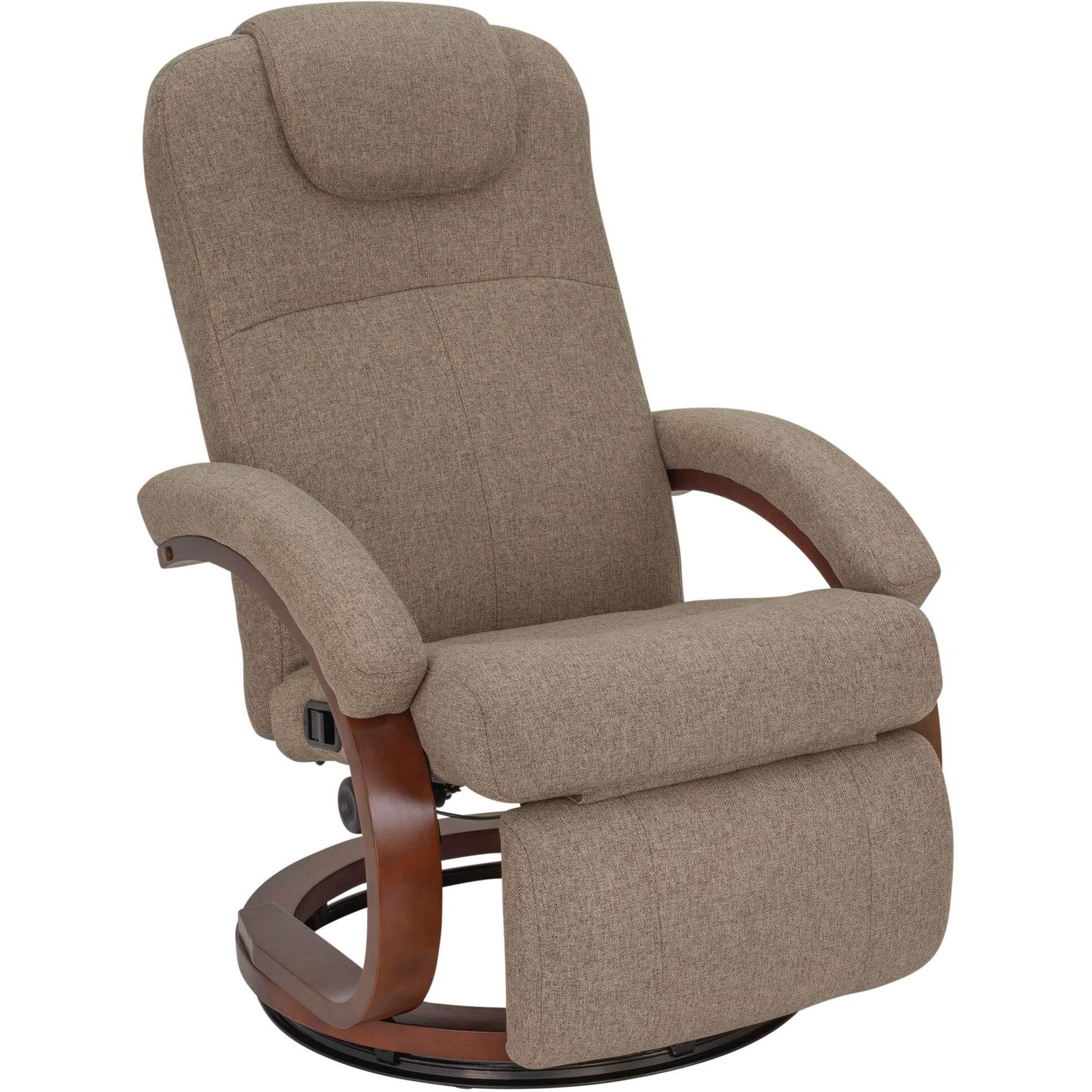 Recpro Charles 28"" Rv Euro Chair Recliner | Modern Design | Rv Furniture | Cloth (Oatmeal, 1 Chair)