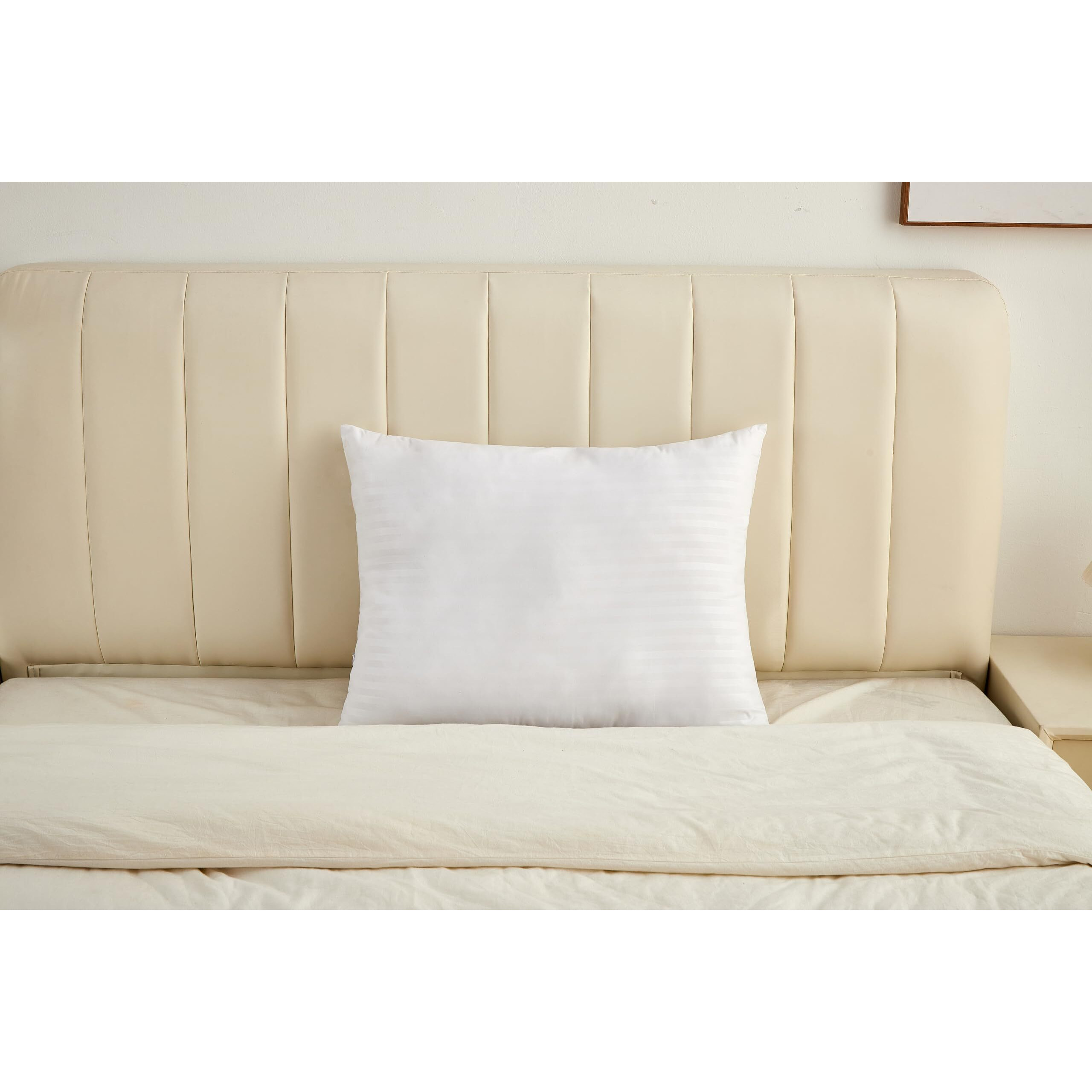Cozy Bed Pillows Standard Size Set Of 2, Bed Pillows For Sleeping Standard Size, Luxury Soft Hotel Quality Breathable And Comfortable Pillow For Back, Stomach Or Side Sleepers, Medium Firm, 20X26 Inch