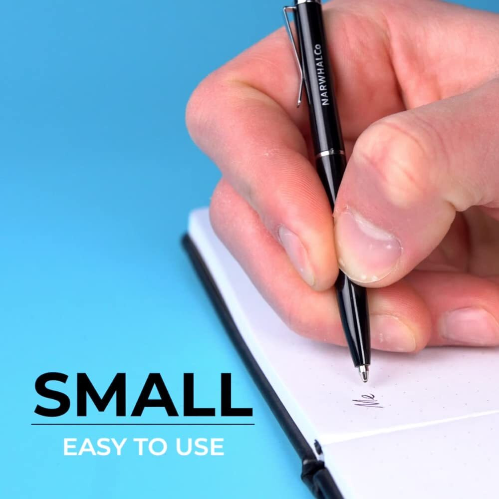 Narwhalco Set Of 2 Small Pens (3.35"") For Pocket, Wallet, Planner, Purse Or Passport