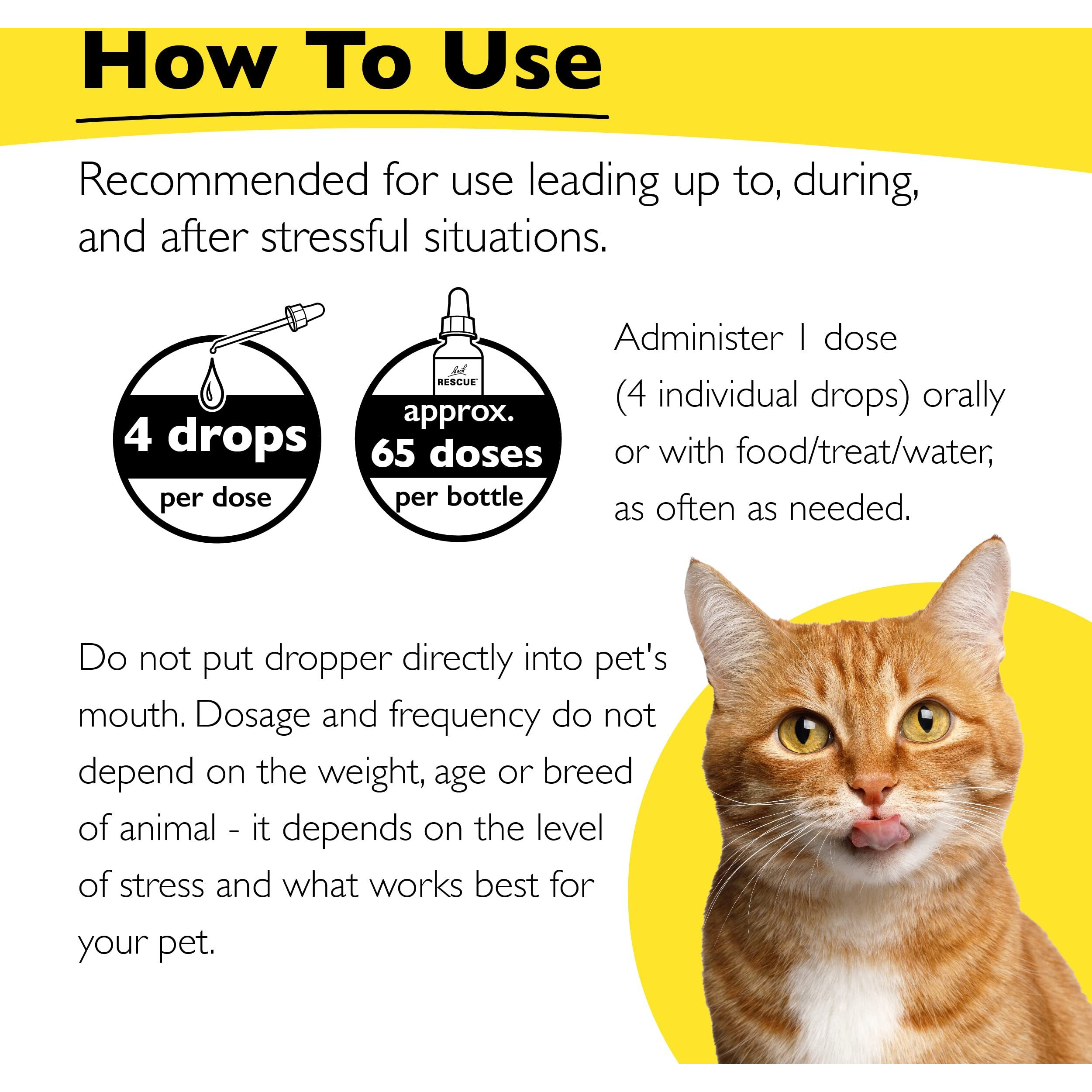 Bach Rescue Remedy Pet Dropper 10Ml, Natural Stress Relief, Calming For Dogs, Cats, & Other Pets, Homeopathic Flower Essence, Thunder, Fireworks, Travel, Separation, Sedative-Free