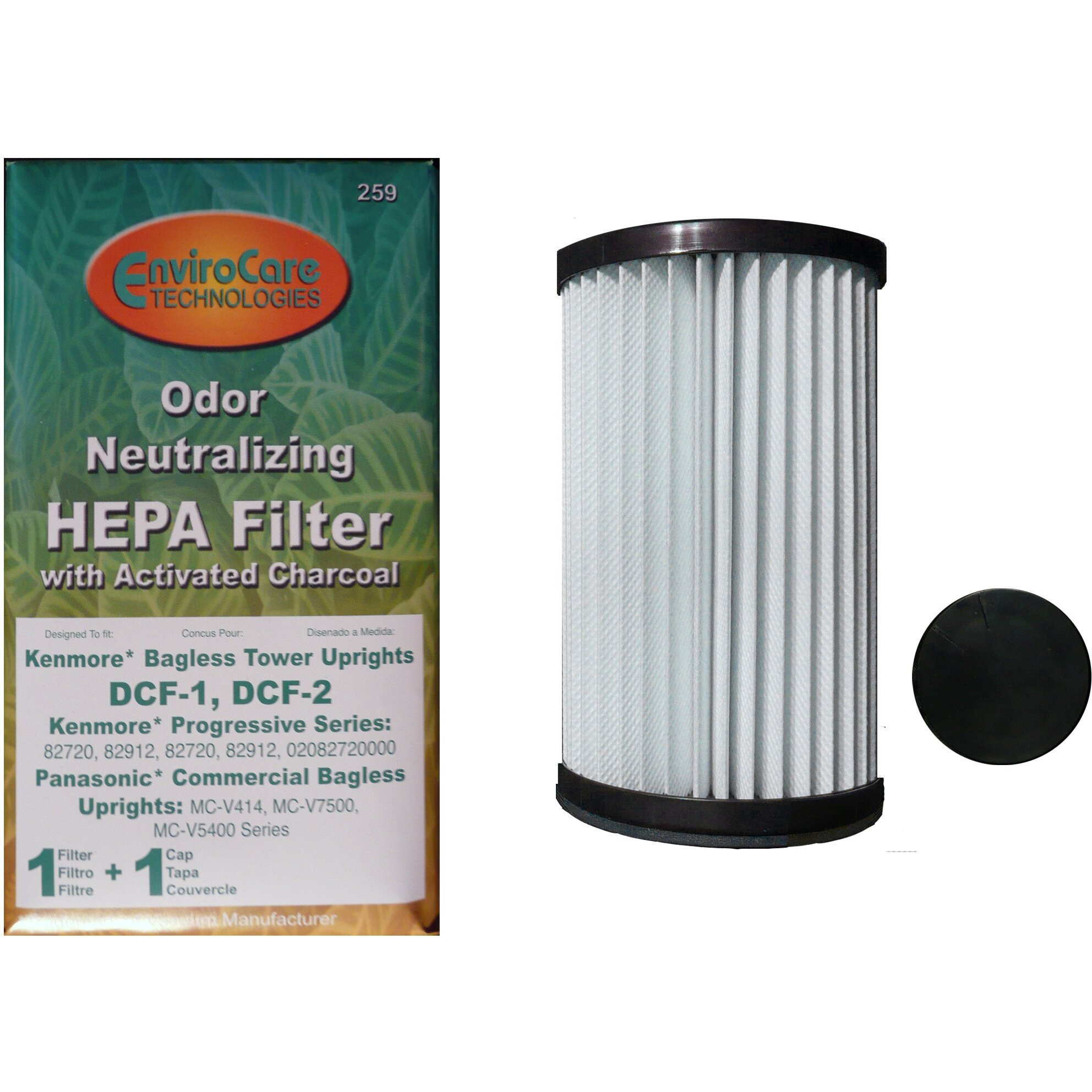 Envirocare Replacement Tower Hepa Vacuum Filters Designed To Fit Kenmore Progressive Bagless Uprights