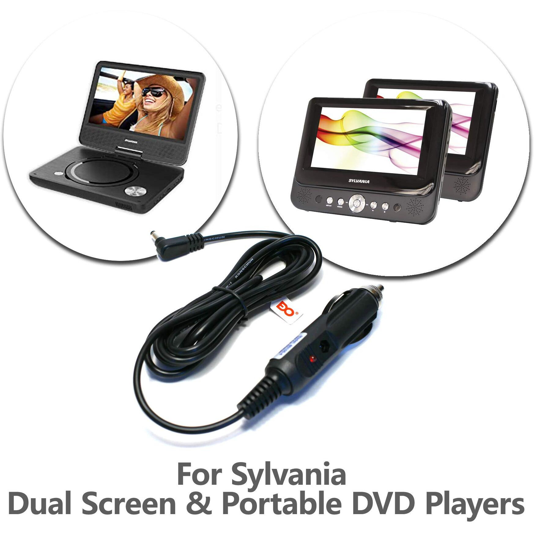 Edo Tech 6.5 Ft Dc Car Charger Adapter For Portable Single Dual Screen Dvd Player Sylvania Naviskauto Pumpkin Hdjuntunkor Apeman Wonnie Dr. J Ueme