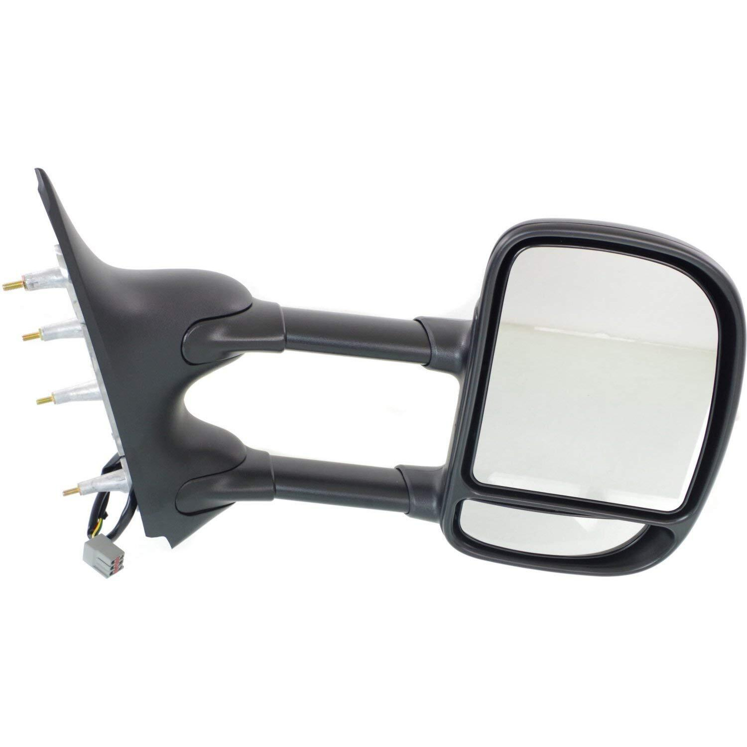Kool Vue Passenger Side Power Towing Mirror For Ford E-350 Super Duty E-450 Super Duty 2009-2016 Textured