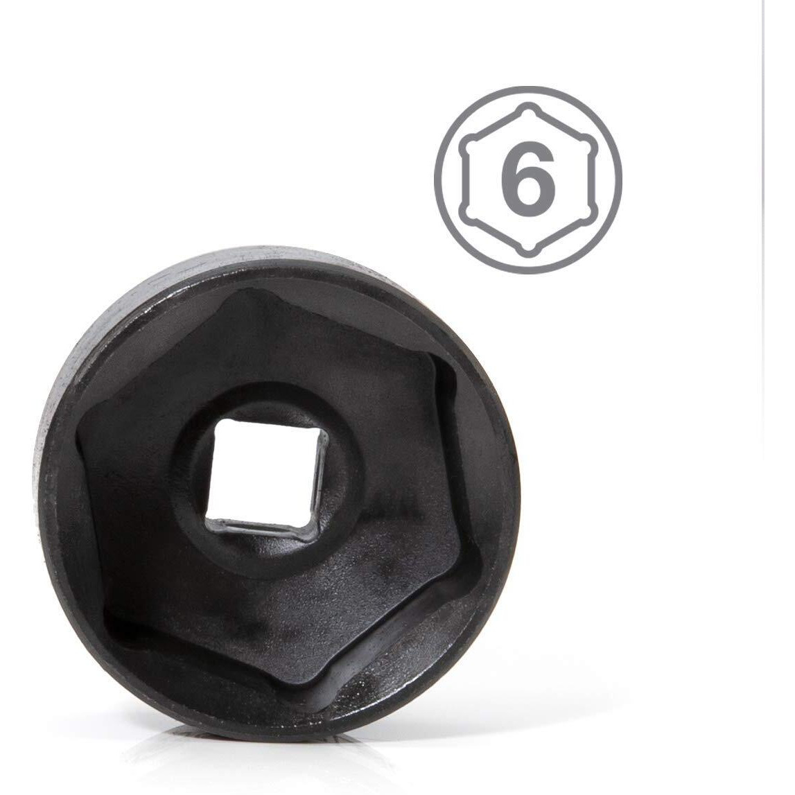 Steelman 32Mm Low Profile Oil Filter Wrench Socket For Gm, Saturn, Saab, Chevrolet, And Others, 3/8-Inch Drive