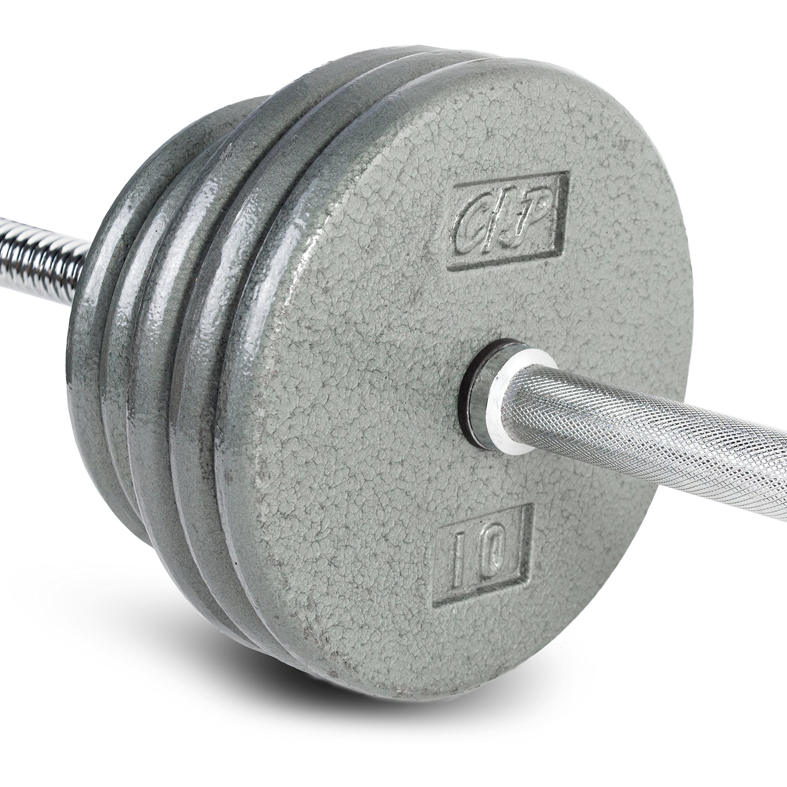 Cap Barbell Standard 1-Inch Barbell Weight Set, 100-Pounds