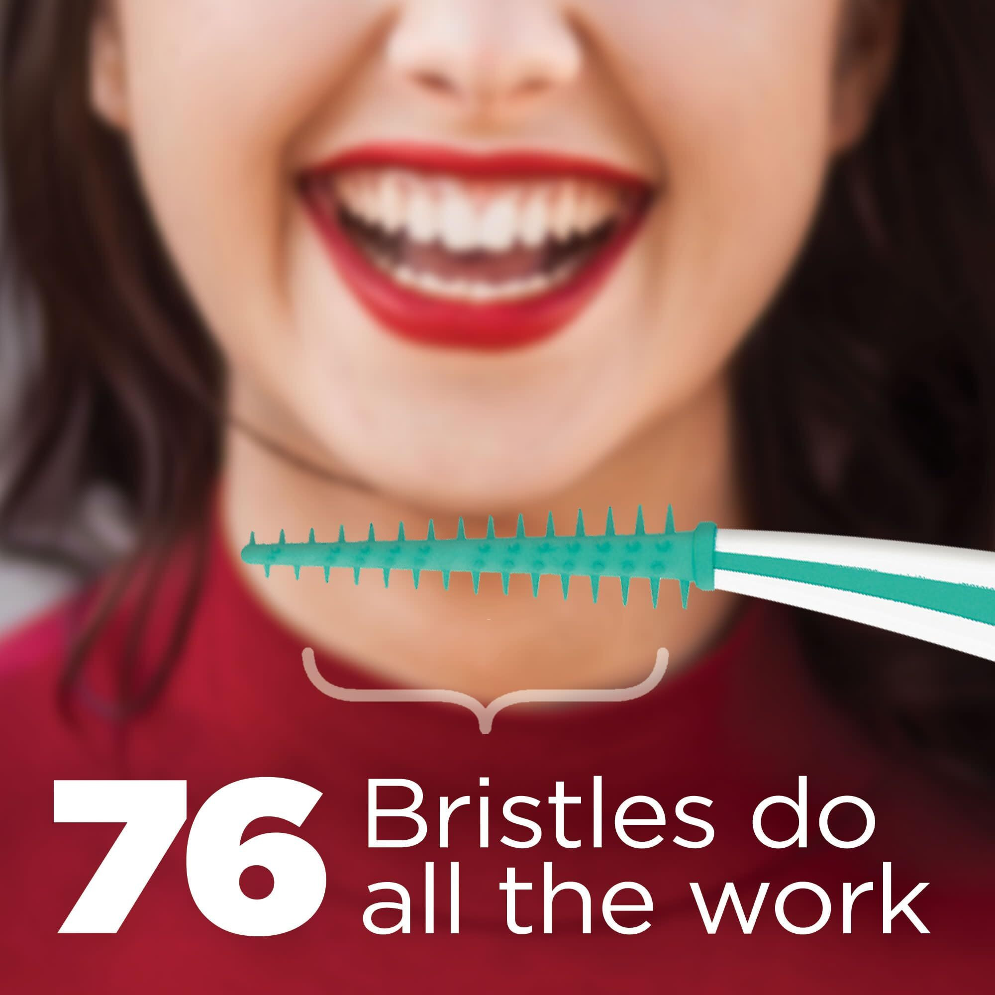 Gum Soft-Picks Advanced, Easy To Use Dental Picks For Teeth Cleaning And Gum Health, Disposable Interdental Brushes With Convenient Carry Case, Dentist Recommended Dental Picks, 90Ct