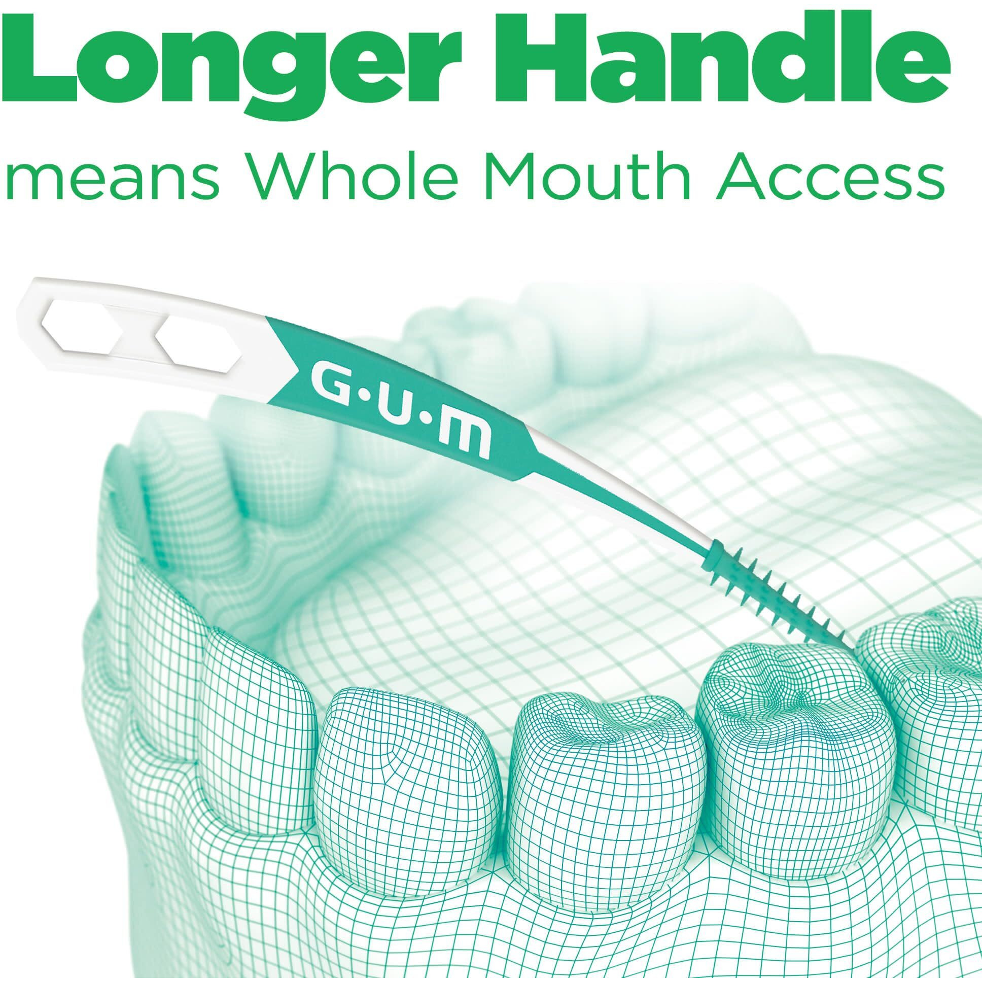 Gum Soft-Picks Advanced, Easy To Use Dental Picks For Teeth Cleaning And Gum Health, Disposable Interdental Brushes With Convenient Carry Case, Dentist Recommended Dental Picks, 90Ct