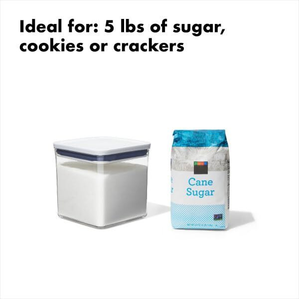 Oxo Good Grips Pop Container - Airtight Food Storage - 2.8 Qt For Rice, Sugar And More