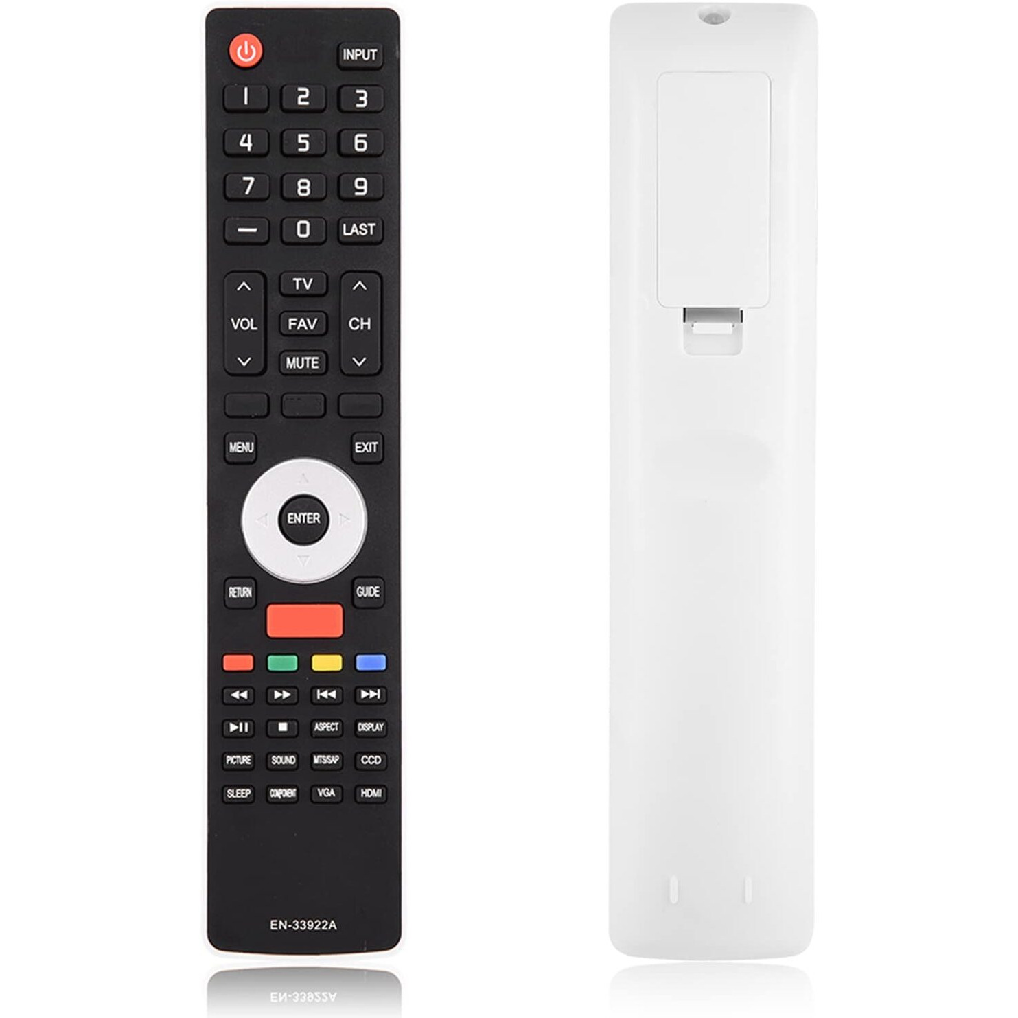 Smart Tv Remote Control En-33922A For Hisense, Remote Control Replacement For Hisense En-33922A En-339256A Smart Tv