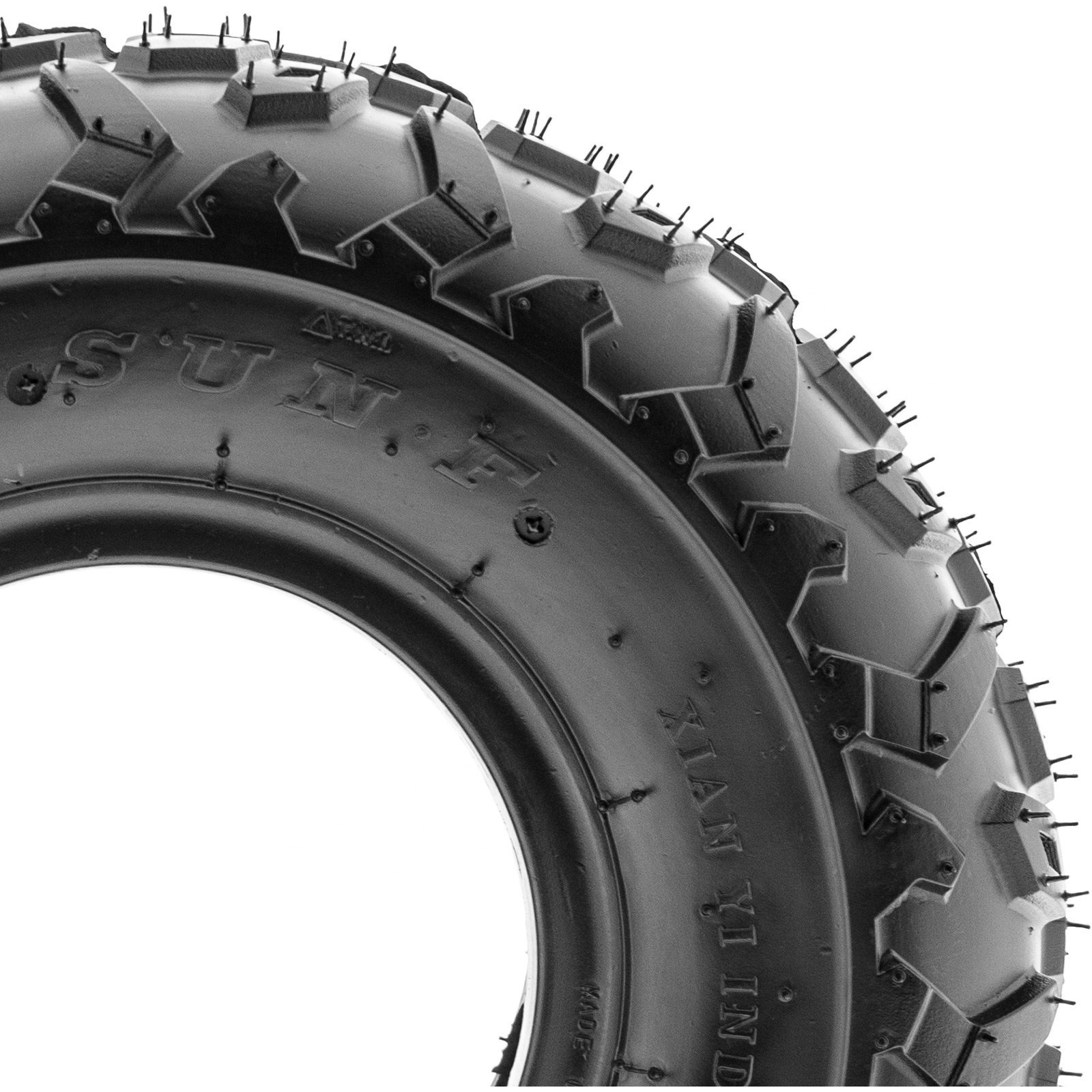 Sunf 145/70-6 145/70X6 Light Weight Atv Utv Knobby Tire 6 Pr A014 - Set Of 4
